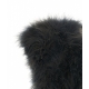 Gilet in pelliccia grigio