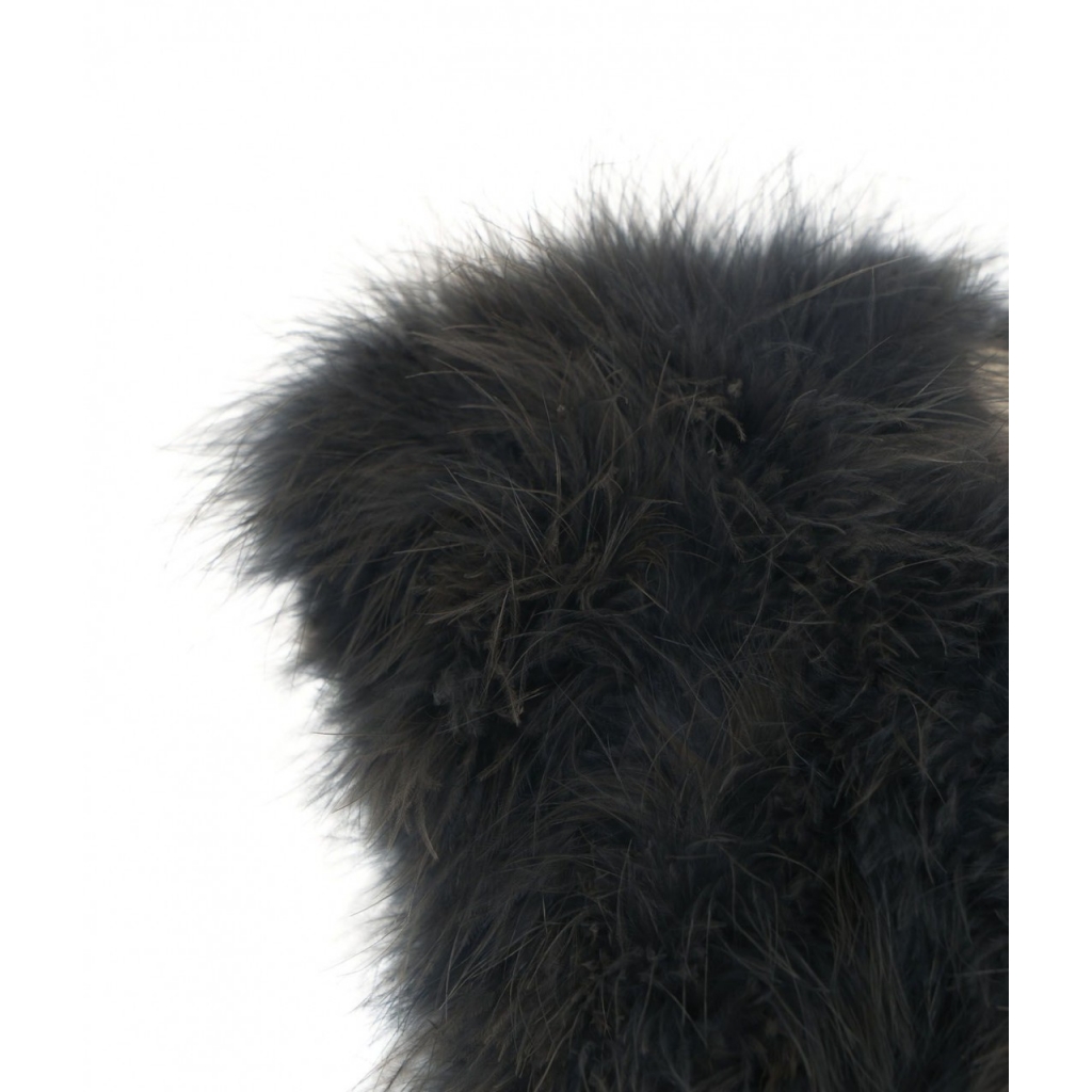 Gilet in pelliccia grigio