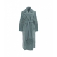 Cappotto in montone reversibile azzurro
