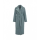 Cappotto in montone reversibile azzurro