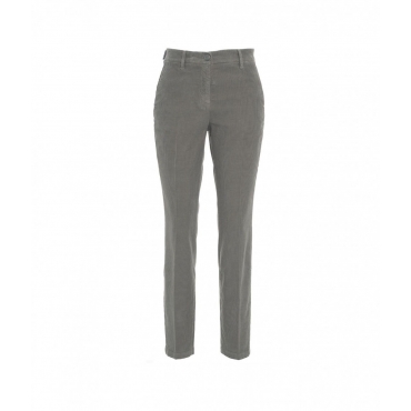 Chino in velluto a coste Marina grigio