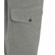 Pantaloni con tasche con patta grigio