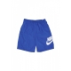 pantaloncino uomo club woven short GAME ROYAL/WHITE