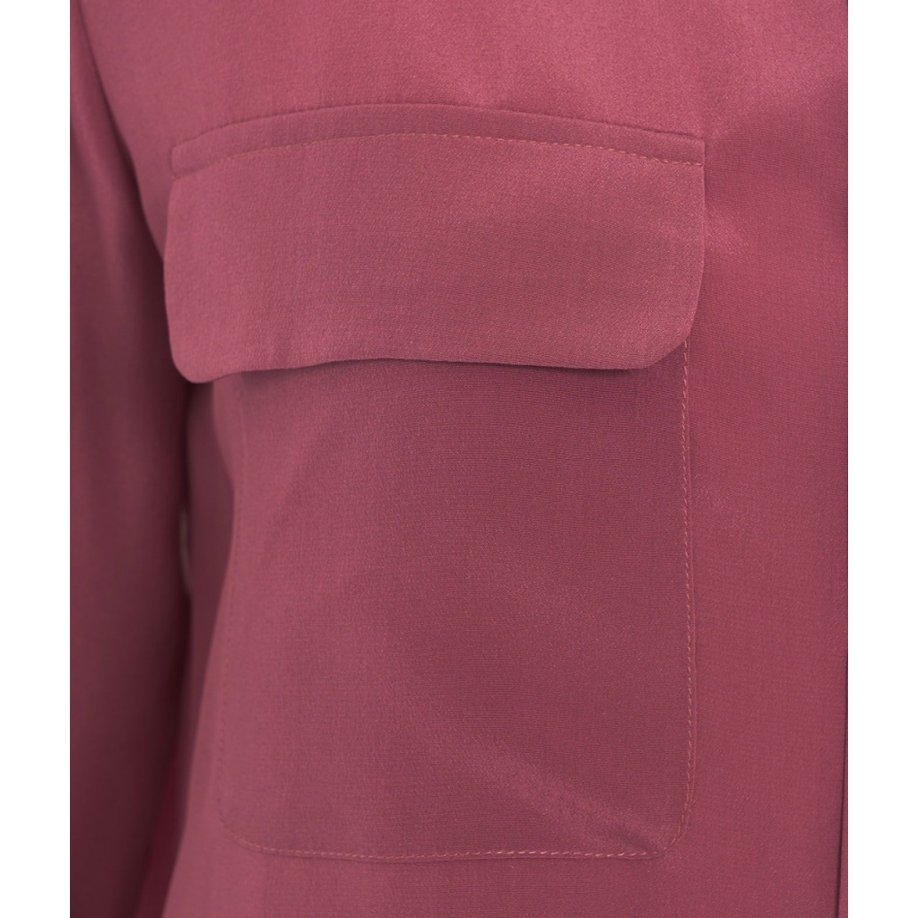 Camicia in seta rosa antico