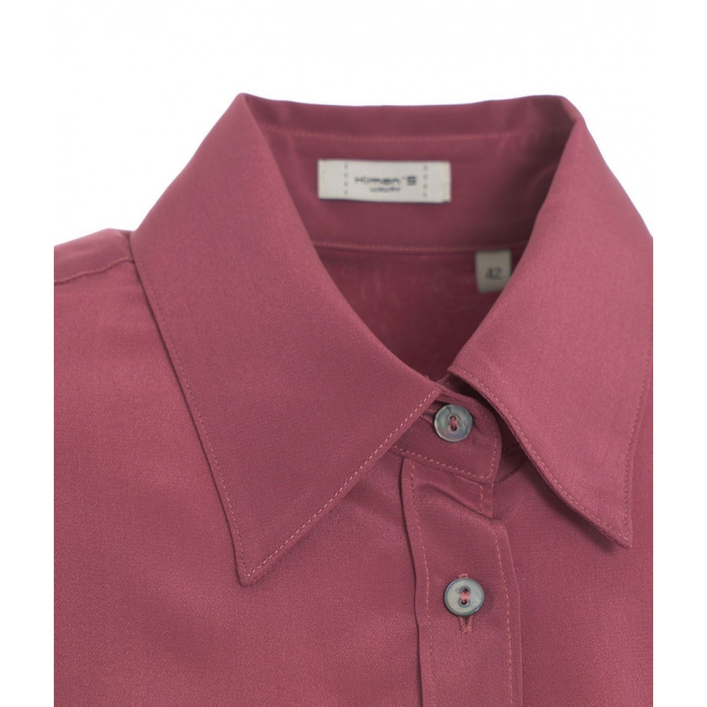 Camicia in seta rosa antico