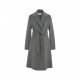 Cappotto in lana pressata grigio