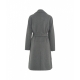 Cappotto in lana pressata grigio