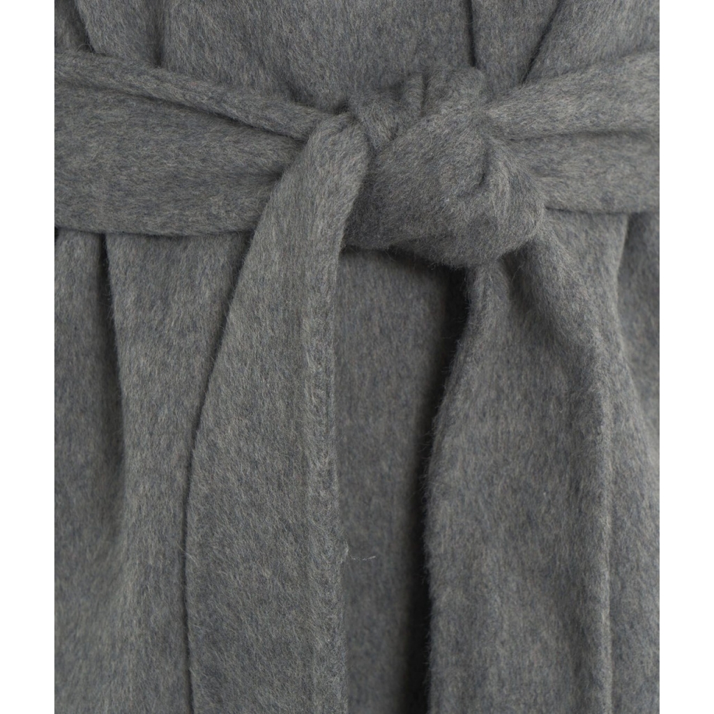 Cappotto in lana pressata grigio