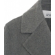 Cappotto in lana pressata grigio