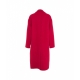 Cappotto in lana pressata rosso