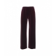 Pantaloni in velluto bordeaux