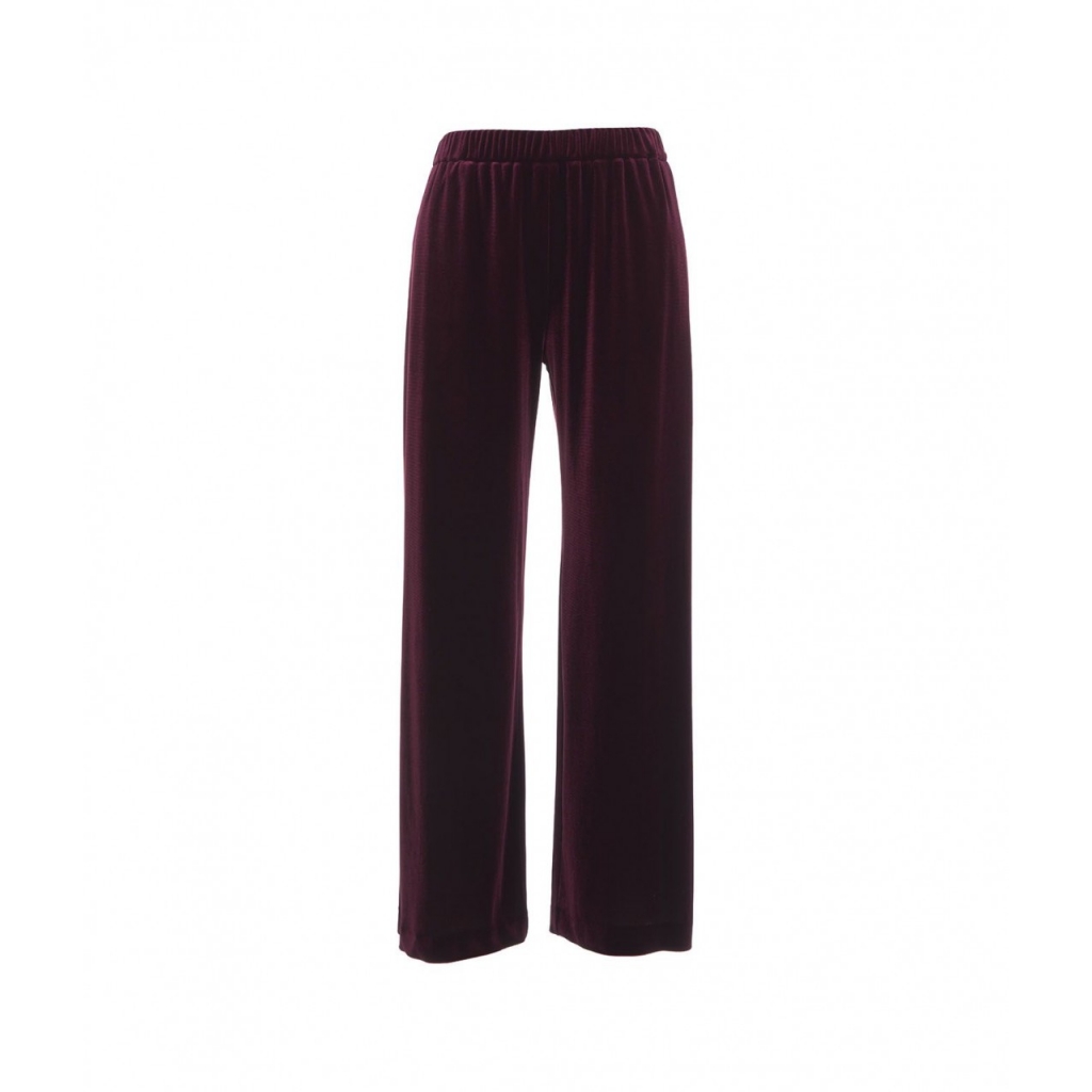 Pantaloni in velluto bordeaux