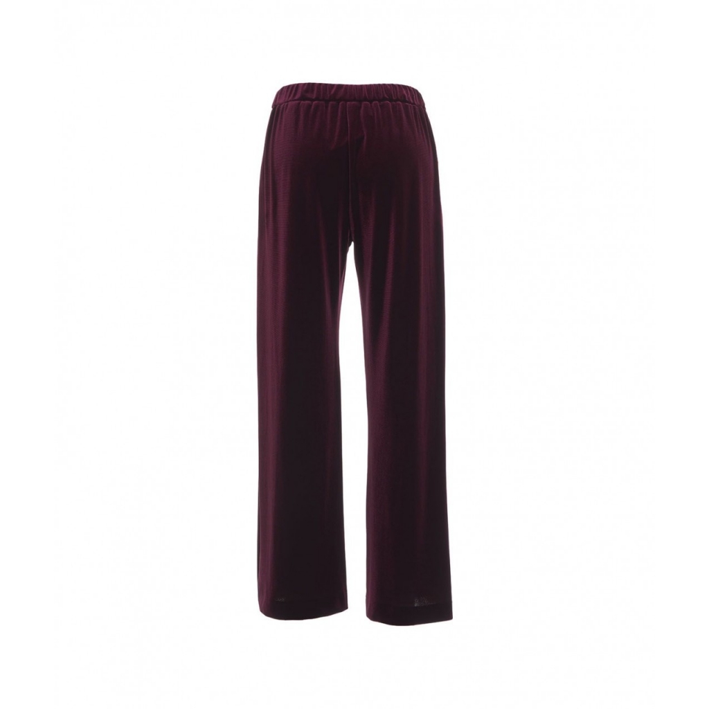 Pantaloni in velluto bordeaux