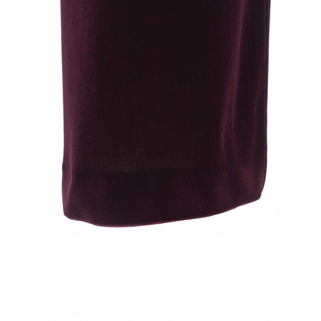 Pantaloni in velluto bordeaux