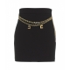 Minigonna in crpe stretch nero