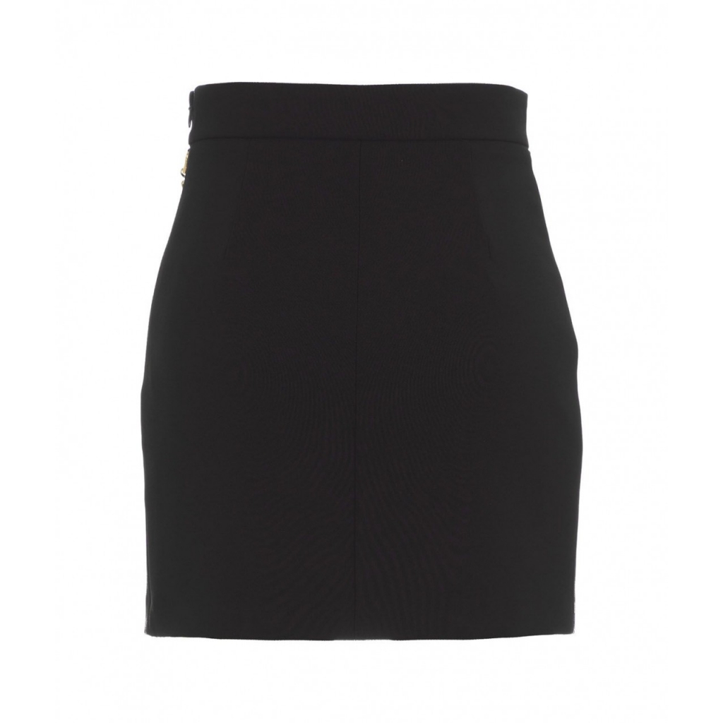 Minigonna in crpe stretch nero