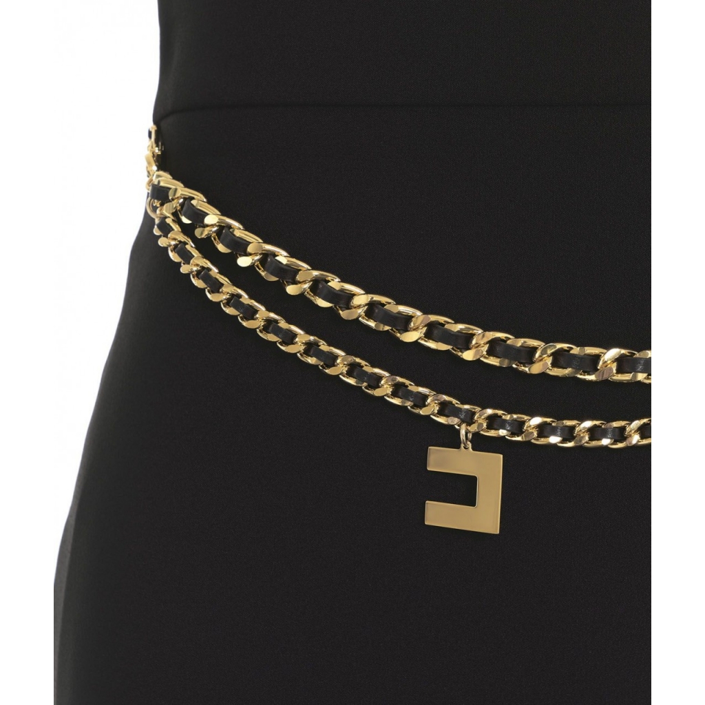 Minigonna in crpe stretch nero