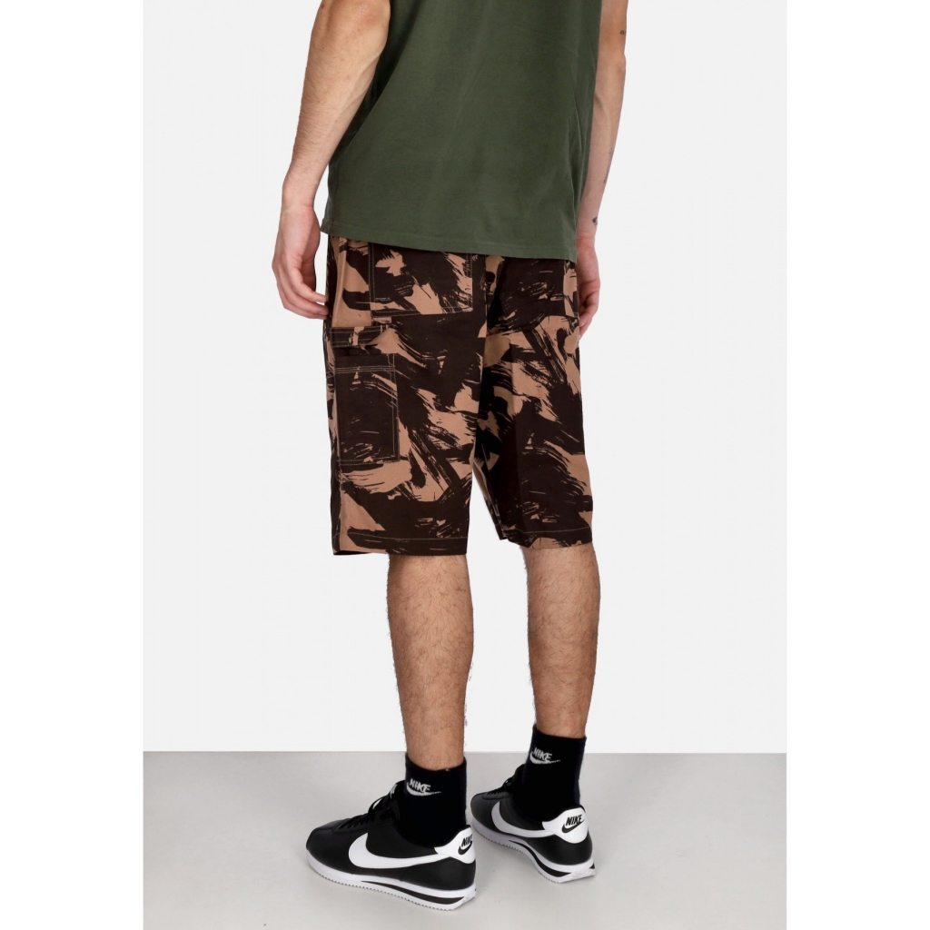 pantalone corto uomo worker shorts BROWN/CAMO