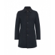 Cappotto in lana blu scuro
