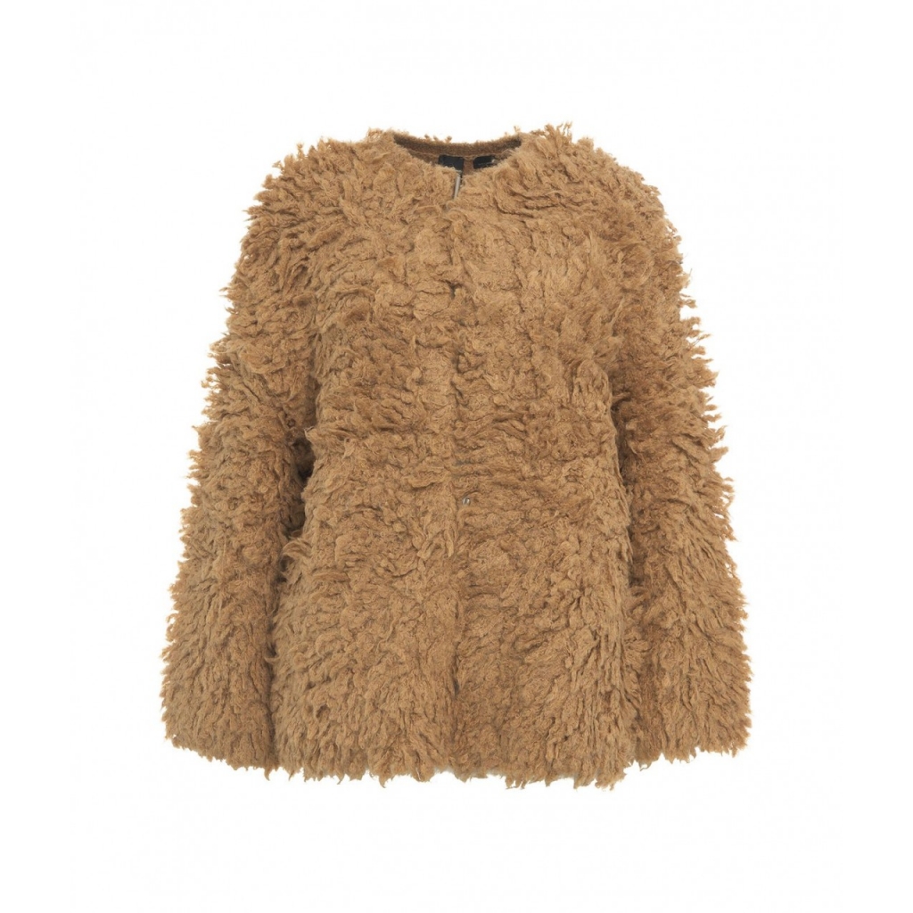 Cappotto in faux pelliccia Filante marrone chiaro