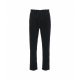 Pantaloni di velluto a coste con coulisse nero