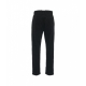Pantaloni di velluto a coste con coulisse nero