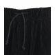 Pantaloni di velluto a coste con coulisse nero