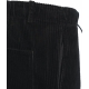 Pantaloni di velluto a coste con coulisse nero