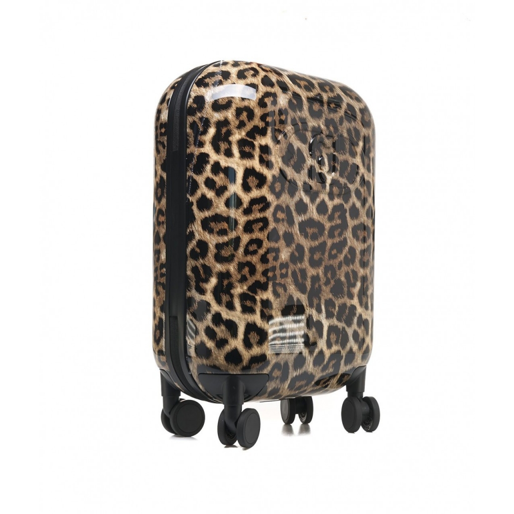 Trolley con logo marrone