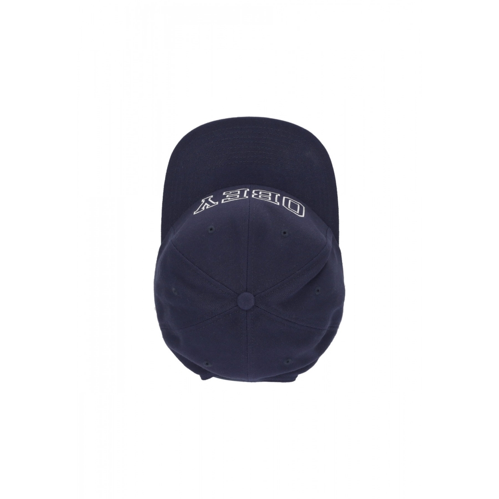cappellino visiera curva uomo academy 6panel classic snapback NAVY
