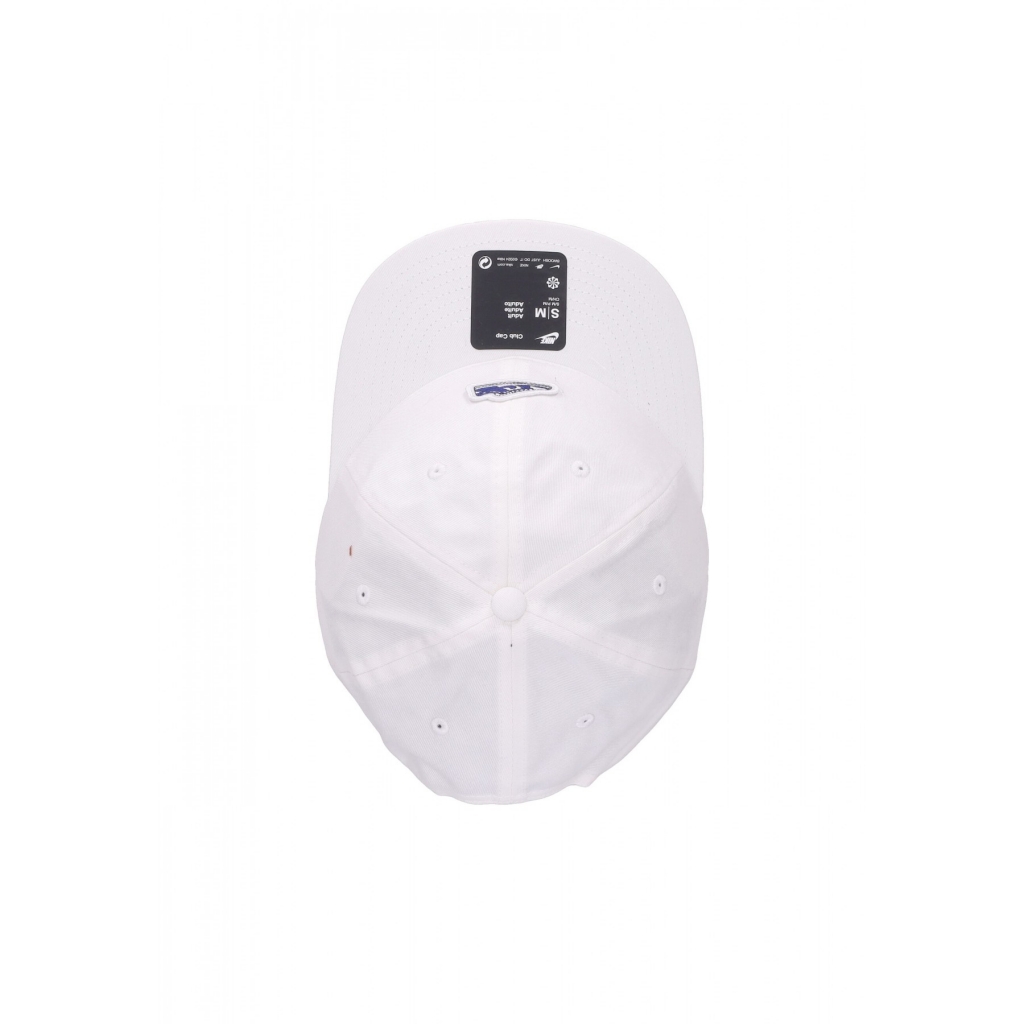 cappellino visiera curva uomo club unstructured flat bill dunk patch cap WHITE