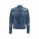 Giacca denim blu