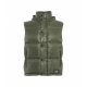 Gilet in piuma doca trapuntato verde