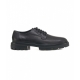 Scarpe stringate in pelle H673 nero