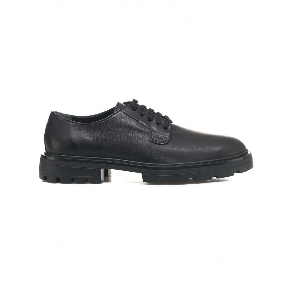 Scarpe stringate in pelle H673 nero