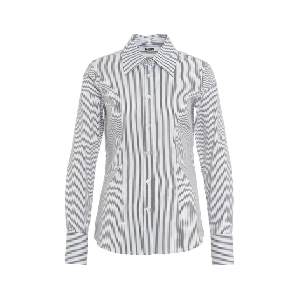 Camicia a righe grigio