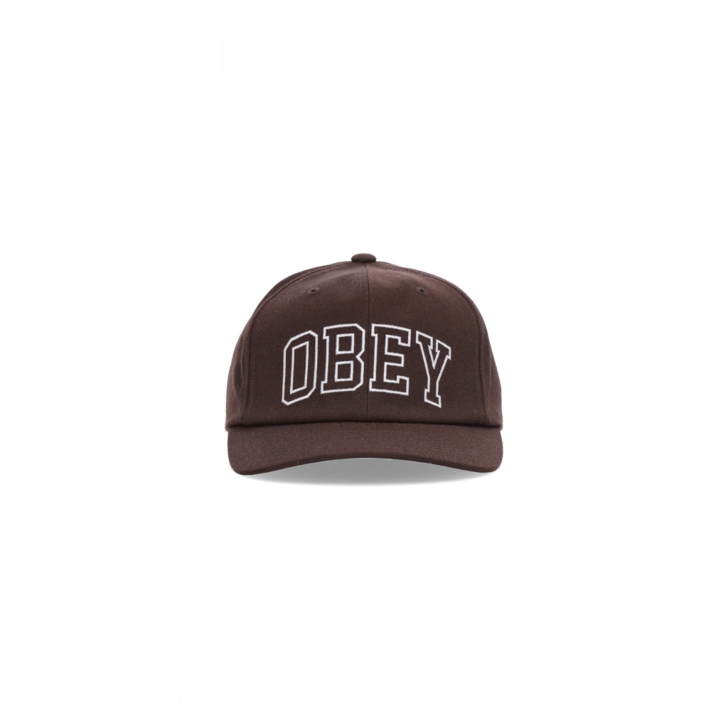 cappellino visiera curva uomo academy 6panel classic snapback DARK CHOCOLATE