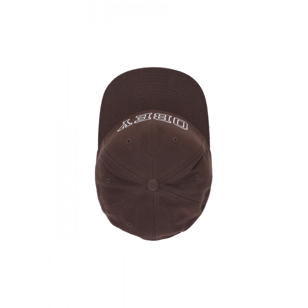 cappellino visiera curva uomo academy 6panel classic snapback DARK CHOCOLATE