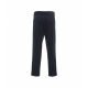 Pantaloni di velluto a coste sottili blu scuro