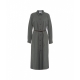 Vestito maxi a camicia Artemisia grigio