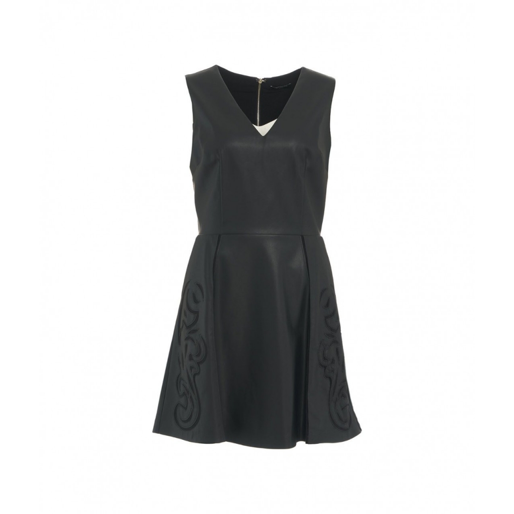 Abito in eco pelle nero