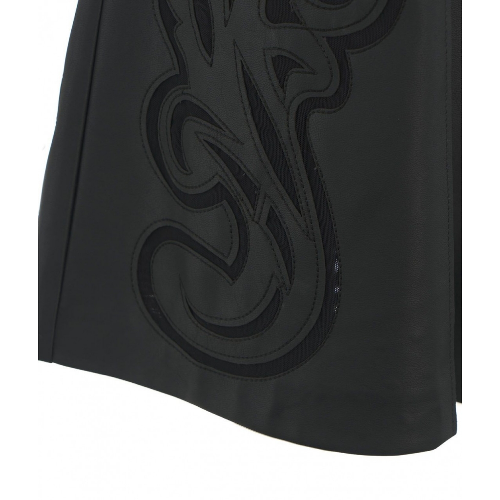 Abito in eco pelle nero