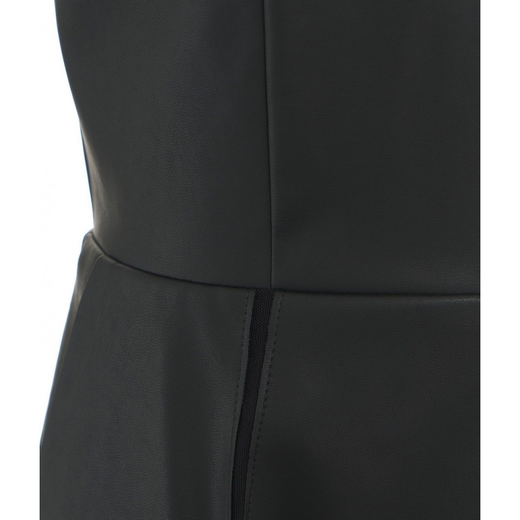 Abito in eco pelle nero