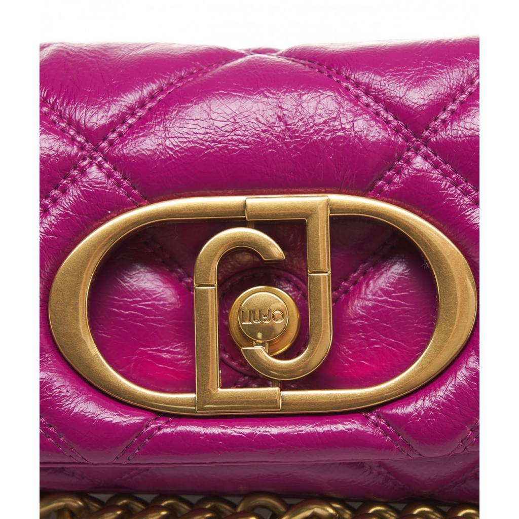 Mini bag LaPuffy in matelass pink