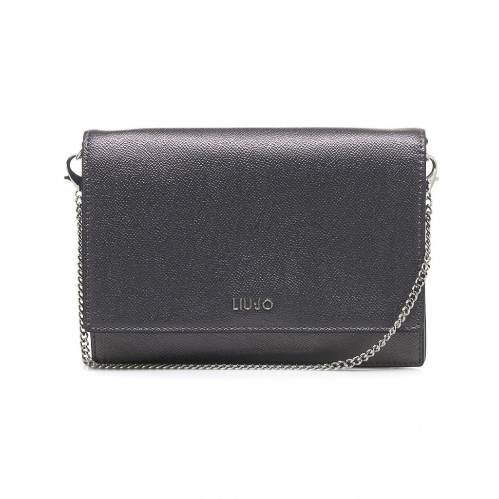 Pochette con dettaglio logo argento