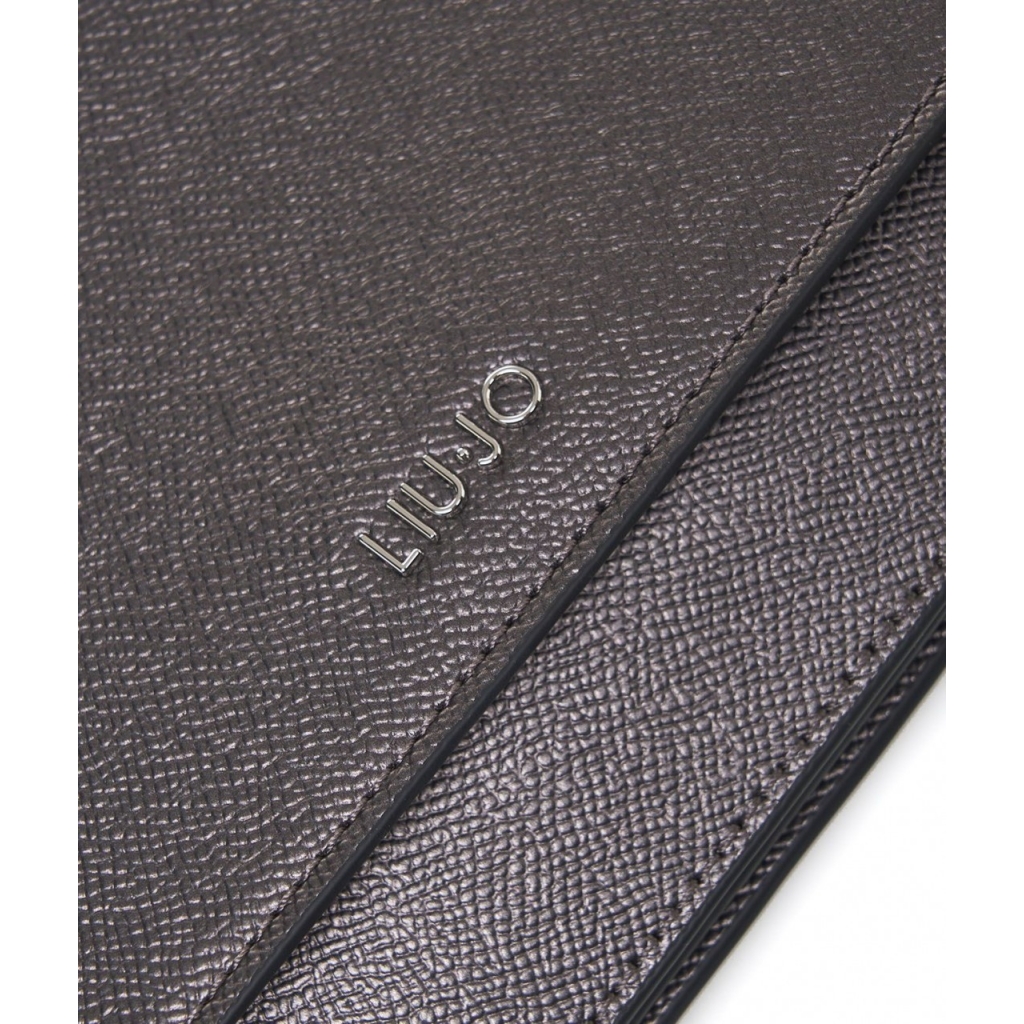 Pochette con dettaglio logo argento