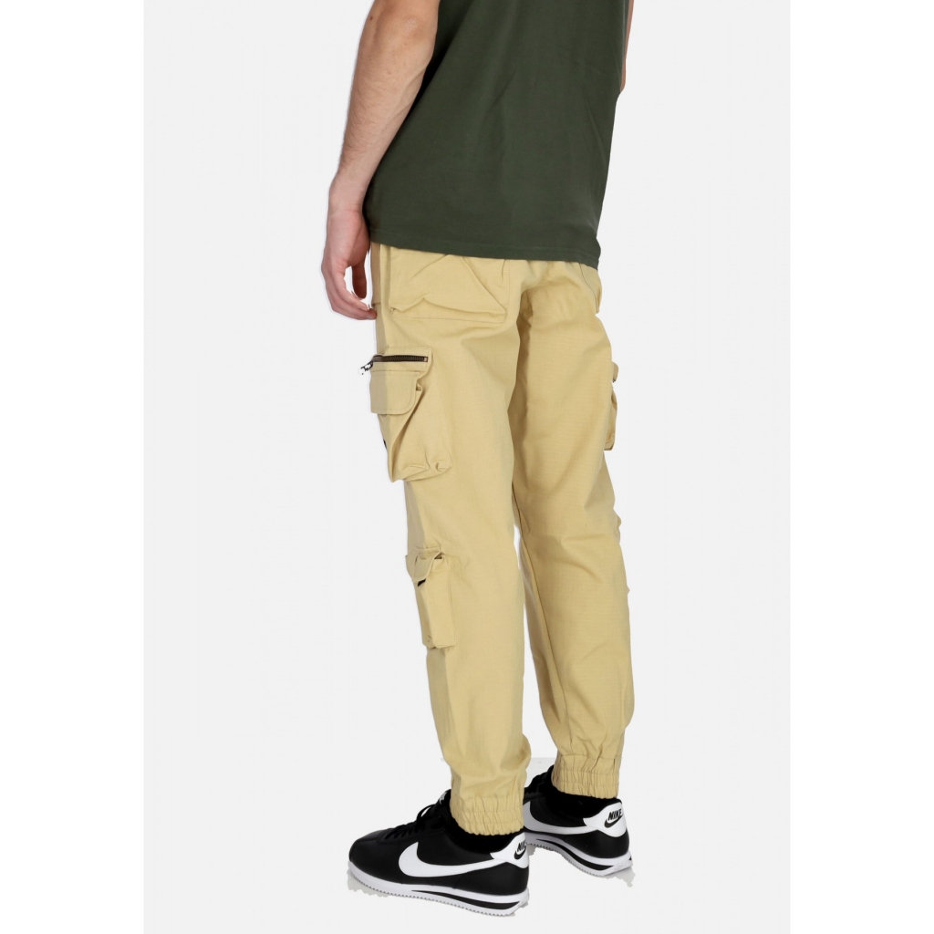 pantalone lungo uomo cargo joggers SAND