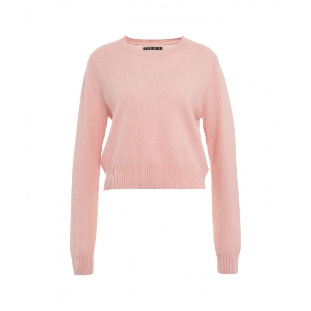 Maglione in cashmere rosa antico