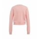 Maglione in cashmere rosa antico
