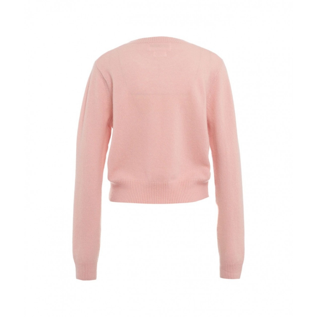 Maglione in cashmere rosa antico